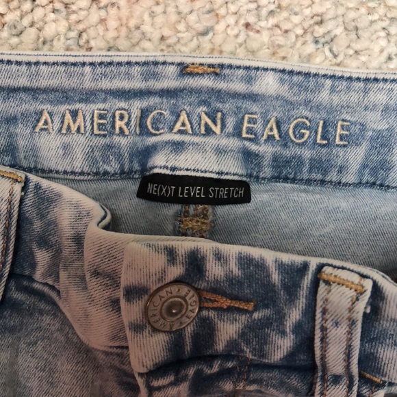 American eagle ne(x)t level stretch curvy super hi-rise leggings distressed - Picture 6 of 9